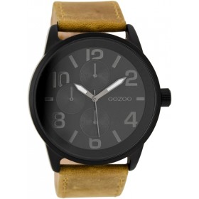 OOZOO Timepieces 45mm Camel Brown Leather Strap C7447